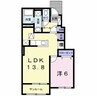 ルピナスＡ 1LDKの間取り