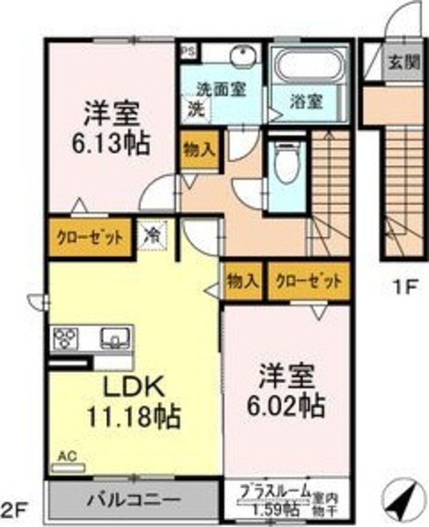 間取図 ボヌール