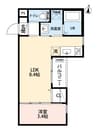 セレーナ呼続 1LDKの間取り