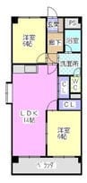 瑞和ビル 2LDKの間取り