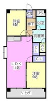 瑞和ビル 2LDKの間取り