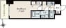 S-RESIDENCE桜本町awesome 1Kの間取り