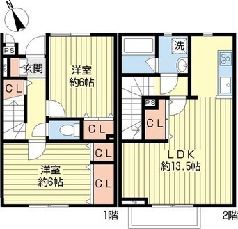 間取図 アーバンコート亀城