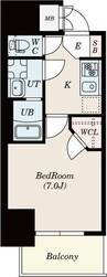 S-RESIDENCE堀田North 1Kの間取り