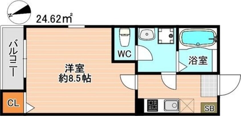 間取図 クレフラスト鶴里