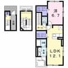 リアン 1LDKの間取り