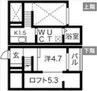 フレシールA 1Kの間取り