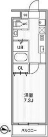 A・City七条 1Kの間取り