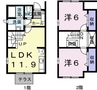第二クレセントＳＡＴＯ 2LDKの間取り