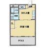 セレーサ 1DKの間取り