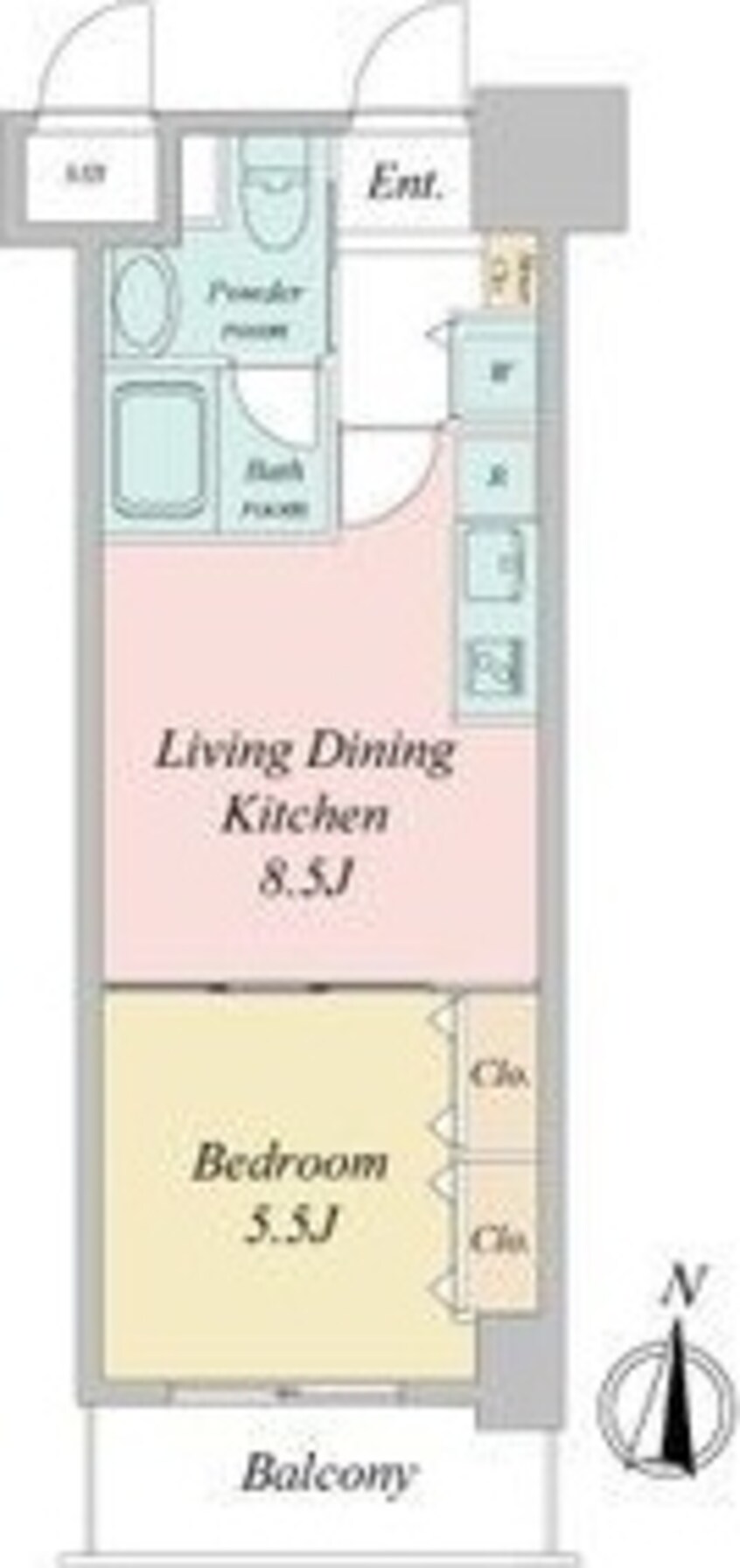 間取図 プラウランド堀田