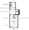 北原ハイツ 1Kの間取り