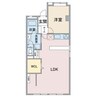 レジデンス明日香 1LDKの間取り