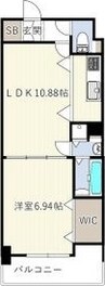 さくらHills桜本町EAST 1LDKの間取り