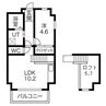 グランフォート新瑞橋 1LDKの間取り