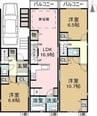 大喜新町3丁目貸家 3LDKの間取り