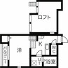 アイビー北原 1Kの間取り