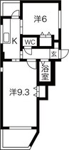 富士ビル第3 2Kの間取り
