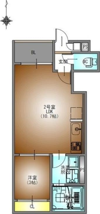 間取図 REGALEST三番町