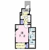 ユーフォリア 1Kの間取り