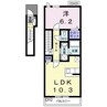 レジデンス藤 1LDKの間取り