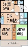 ファミール元桜田 3DKの間取り