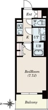 S-RESIDENCE堀田beaute 1Kの間取り