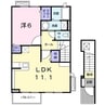 アーバン　ドエル桜　Ａ 1LDKの間取り