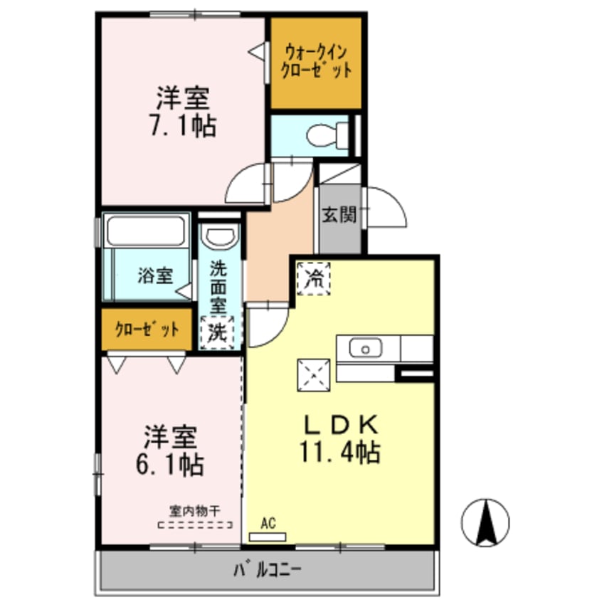 間取図 クレシア　Ａ