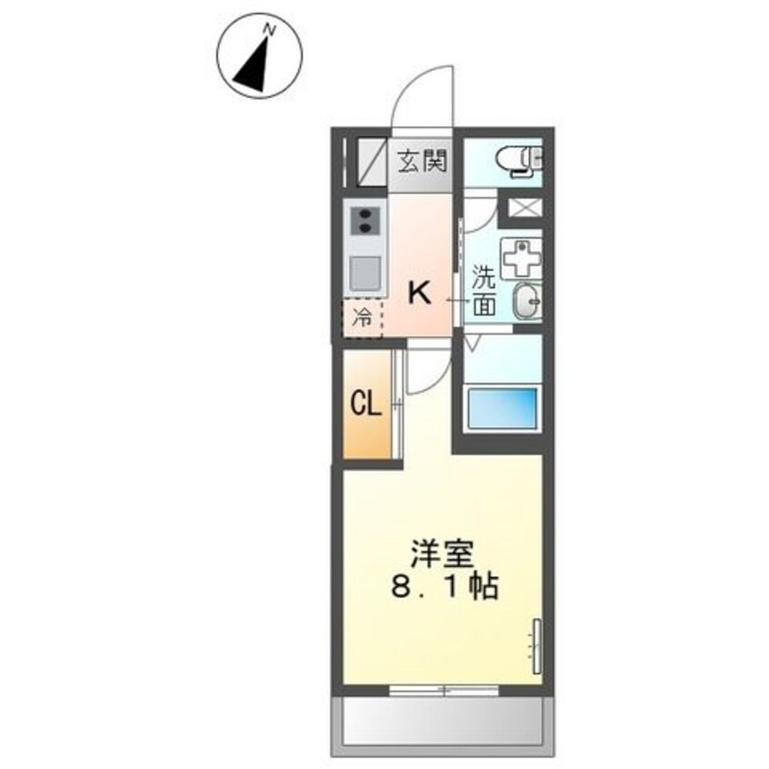 間取図 ヴァローレ日比野