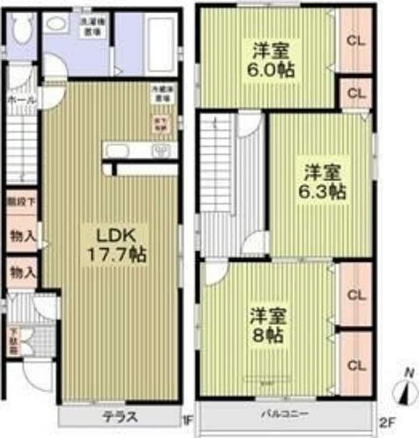 間取図 アムールリーフ　A