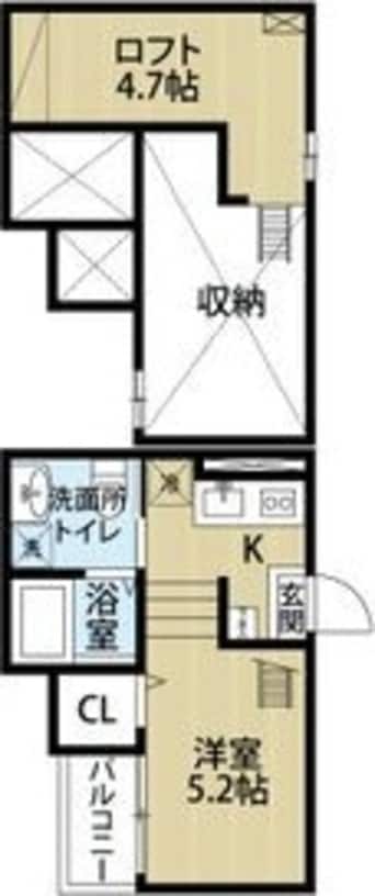 間取図 CRASTINE芝町