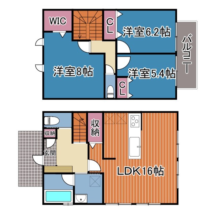 間取図 グラシアベル　Ⅱ棟