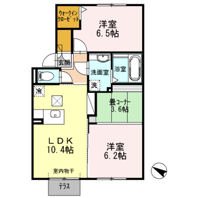 間取図 Ｓｅｖｅｎ桃山　Ｃ棟