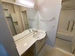 スペースが確保できる洗面所です