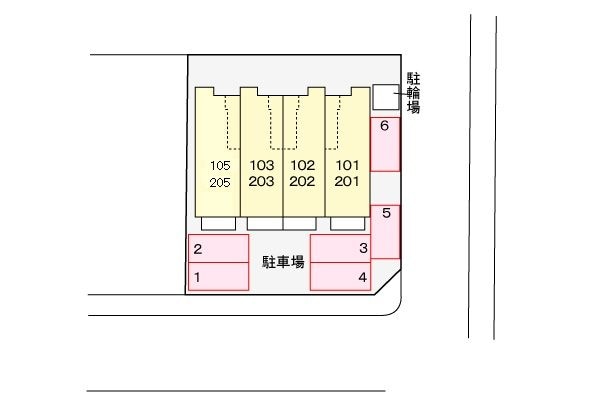 車をお持ちの方に嬉しい駐車場付きの物件です ルトゥール豊