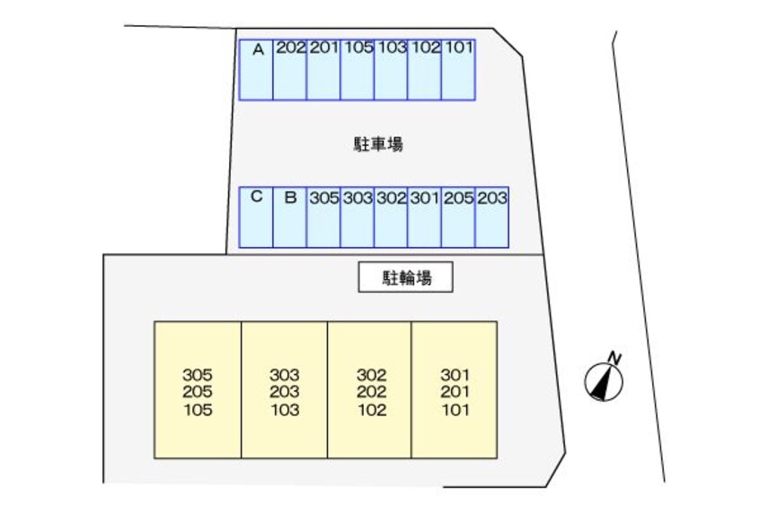 駐車場です ハイツ江端