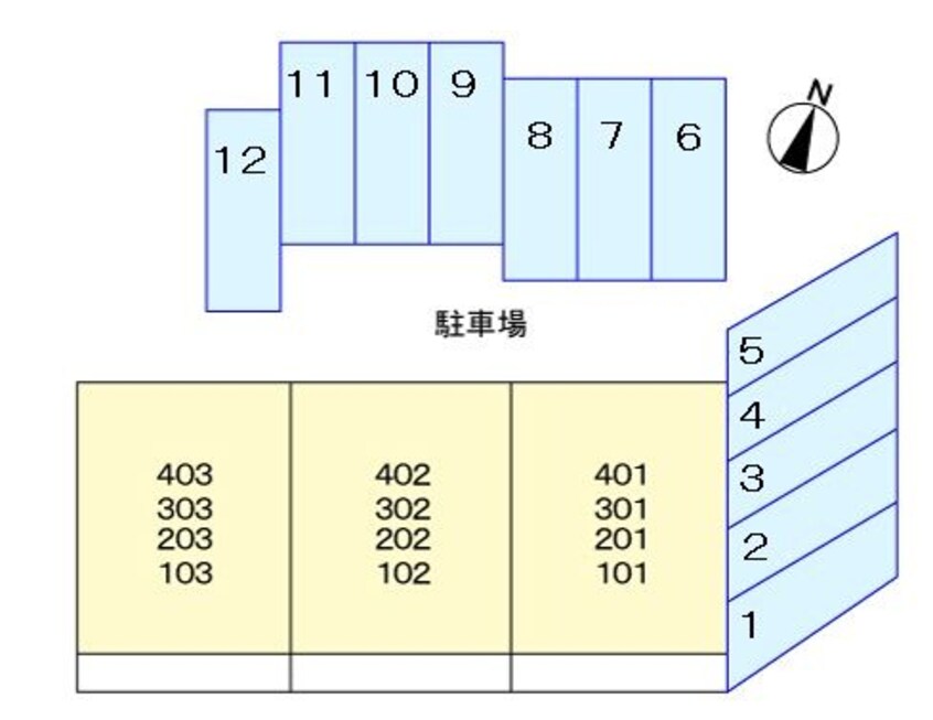 駐車場に車を止められます ブルージュ名和