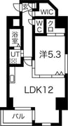 ロア金山 1LDKの間取り