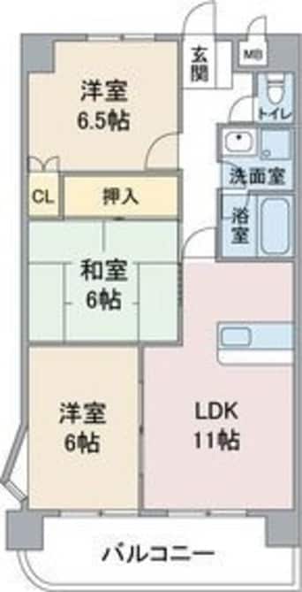 間取図 第3猪飼ビル