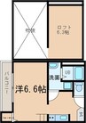 Vita鳴浜 1Kの間取り