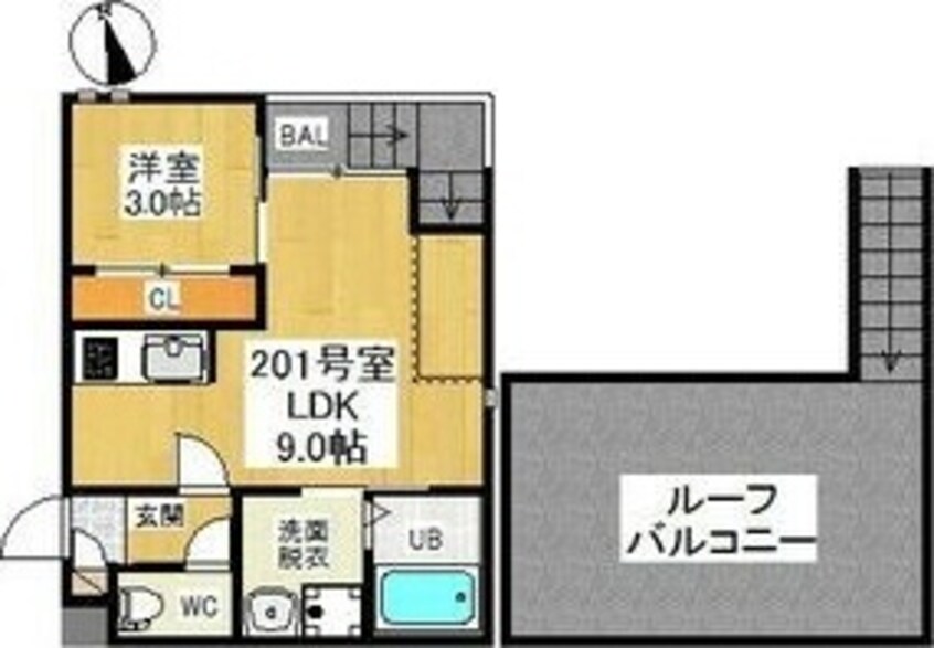 間取図 Grandtic Residence堀田
