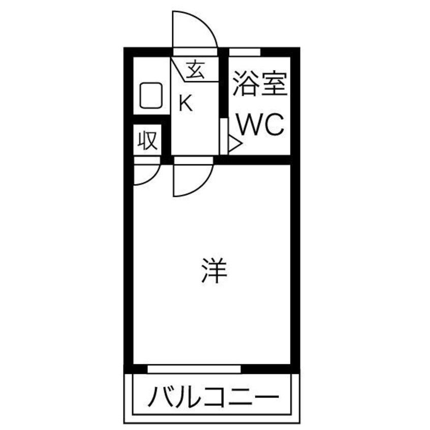 間取図 シャイン鳴尾