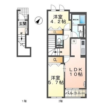 間取図 エバーガーデン鳴尾