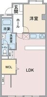 レジデンス明日香 1LDKの間取り