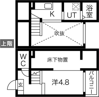 間取図 フレシール道徳