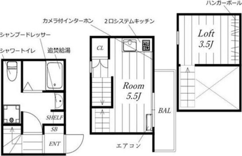 間取図 ル　サブール