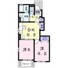 リバーサイドガーデン 2DKの間取り