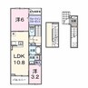ルラシオン 2LDKの間取り