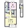 サンシャリエ．Ｂ 1LDKの間取り